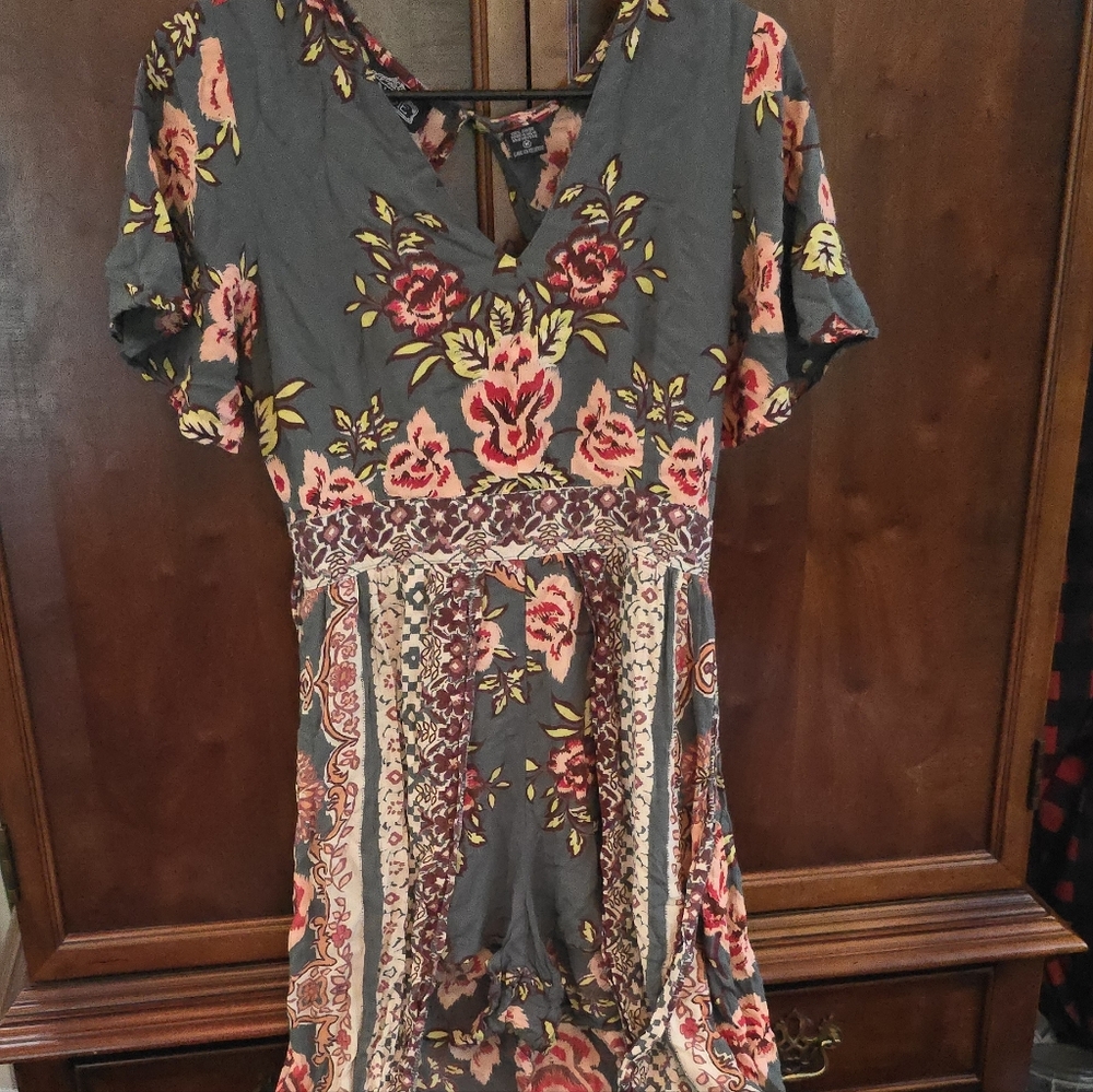Angie Floral Maxi Romper Dress